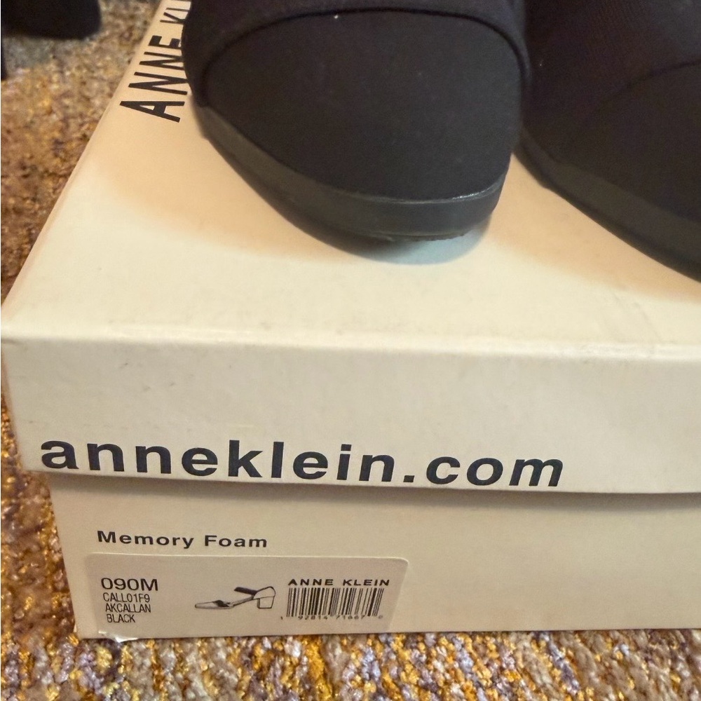 Anne Klein iFlex Akcallan Black Block Heel Pumps Women's Size 9M - Picture 9 of 10